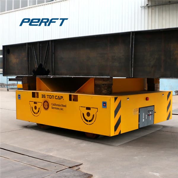 Custom Length Electric Flat Cart For Foundry Plant